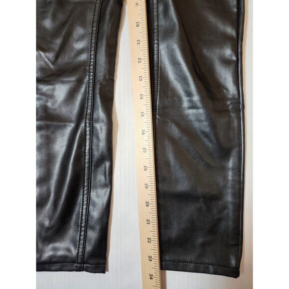 Abercrombie & Fitch The Skinny High Rise Pants - Size 23 Shiny Black - Picture 4 of 8